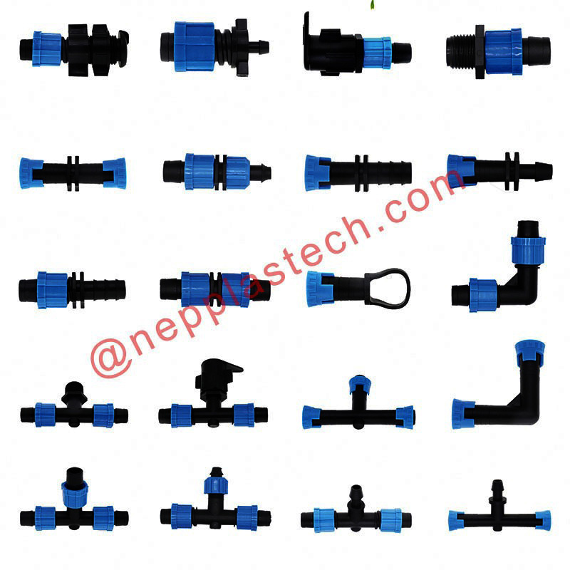 agriculture farm plant drip water irrigation components Dn16mm drip tape connectors