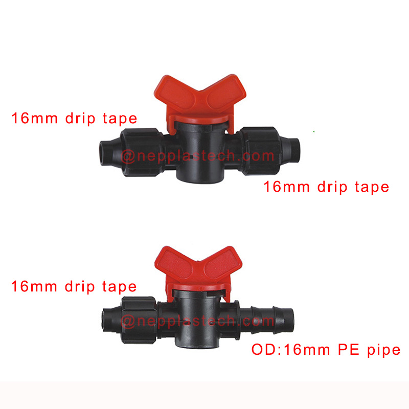 garden solar automatic irrigation drip hose valves agriculture irrigation drip tape connector valves